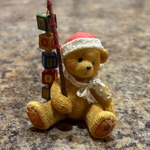 Cherished Teddies Festive Bear with Blocks